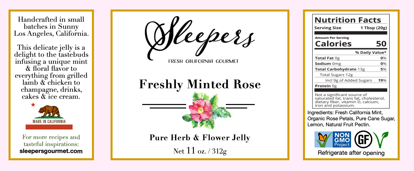 Freshly Minted Rose - Gourmet Jelly